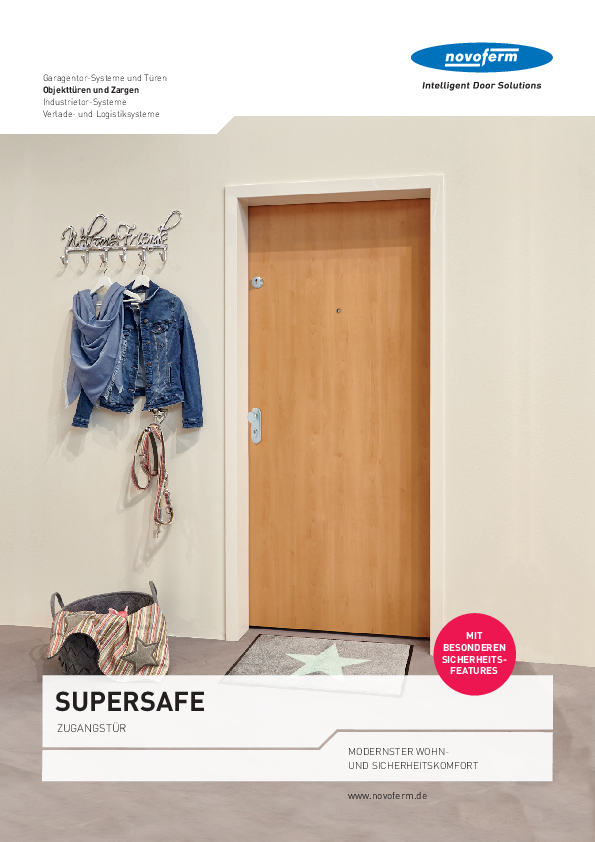 SuperSafe biztonsági acél ajtóelemek