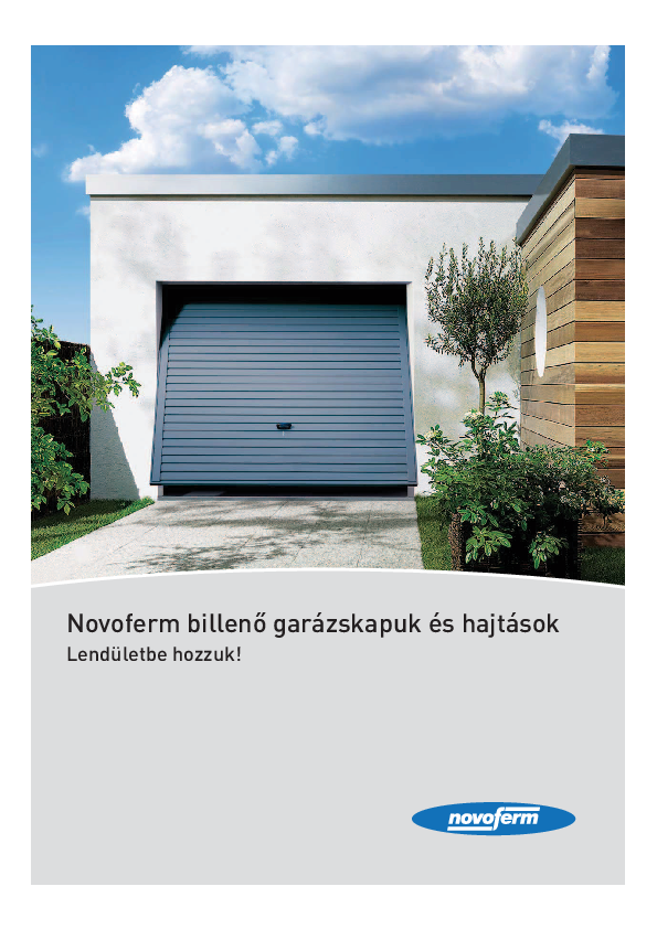 Novoferm billenő garázskapuk
