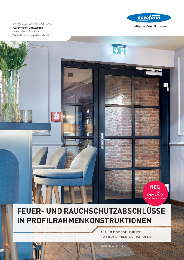 Üvegezett tűz- és füstgátló ajtószerkezetek