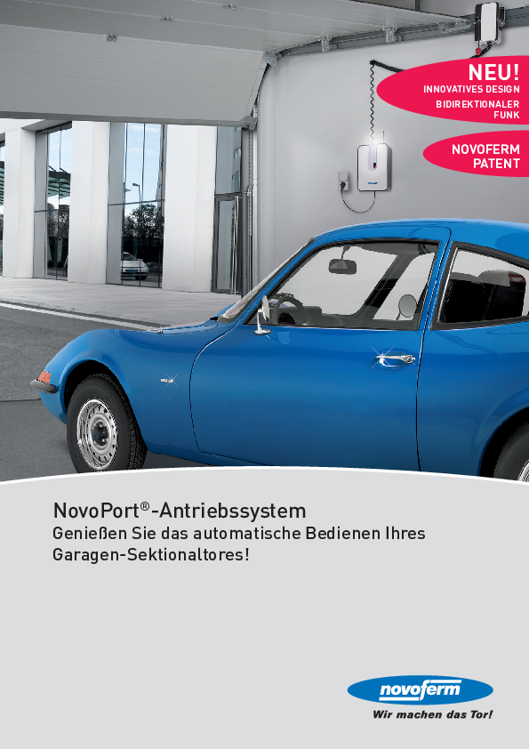 NovoPort® garázskapu hajtás