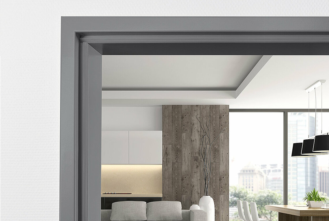 Stahlzarge mit Doppelfalz