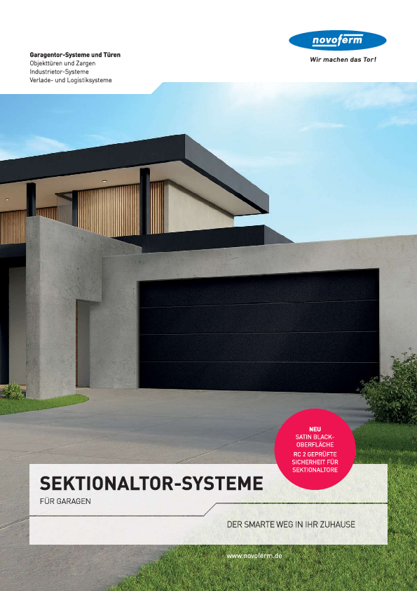 Szekcionált garázskapuk előlap