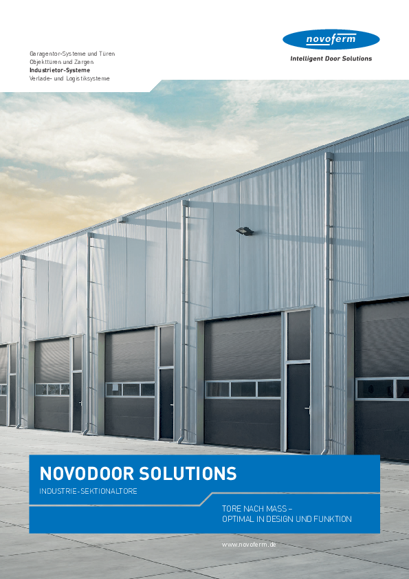 Szekcionált ipari kapuk