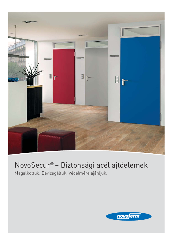 Novoferm biztonsági acélajtók
