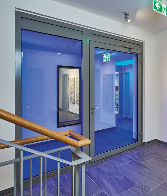 1-flügelige Feuerschutztür mit Festelement